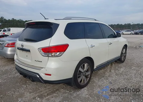 2015 Nissan Pathfinder Platinum z USA, uszkodzony, nr VIN 5N1AR2MN4FC620882